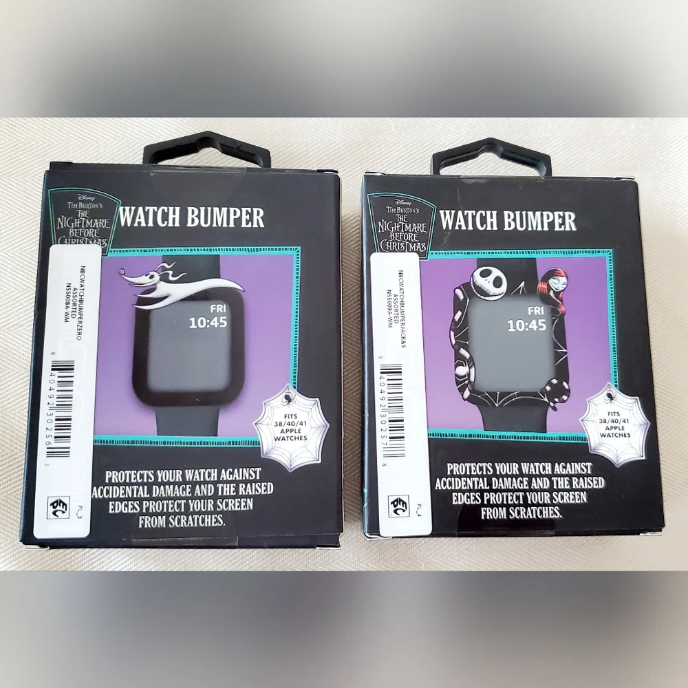 NIB Disney‎ Nightmare Before Christmas Iphone Watch Bumpers Fits 38/40/41